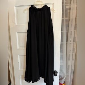 Rockin Bettie Boulevard Nights Black SoHo 60s tent dress sheer sz XL-2X